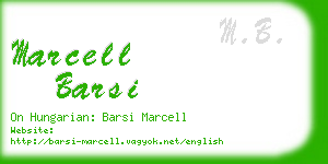 marcell barsi business card